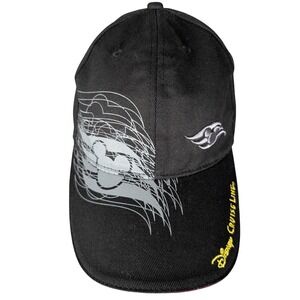 Disney Cruise Line Mickey Mouse Wave Black Baseball Cap DCL Gold Embroidery Hat